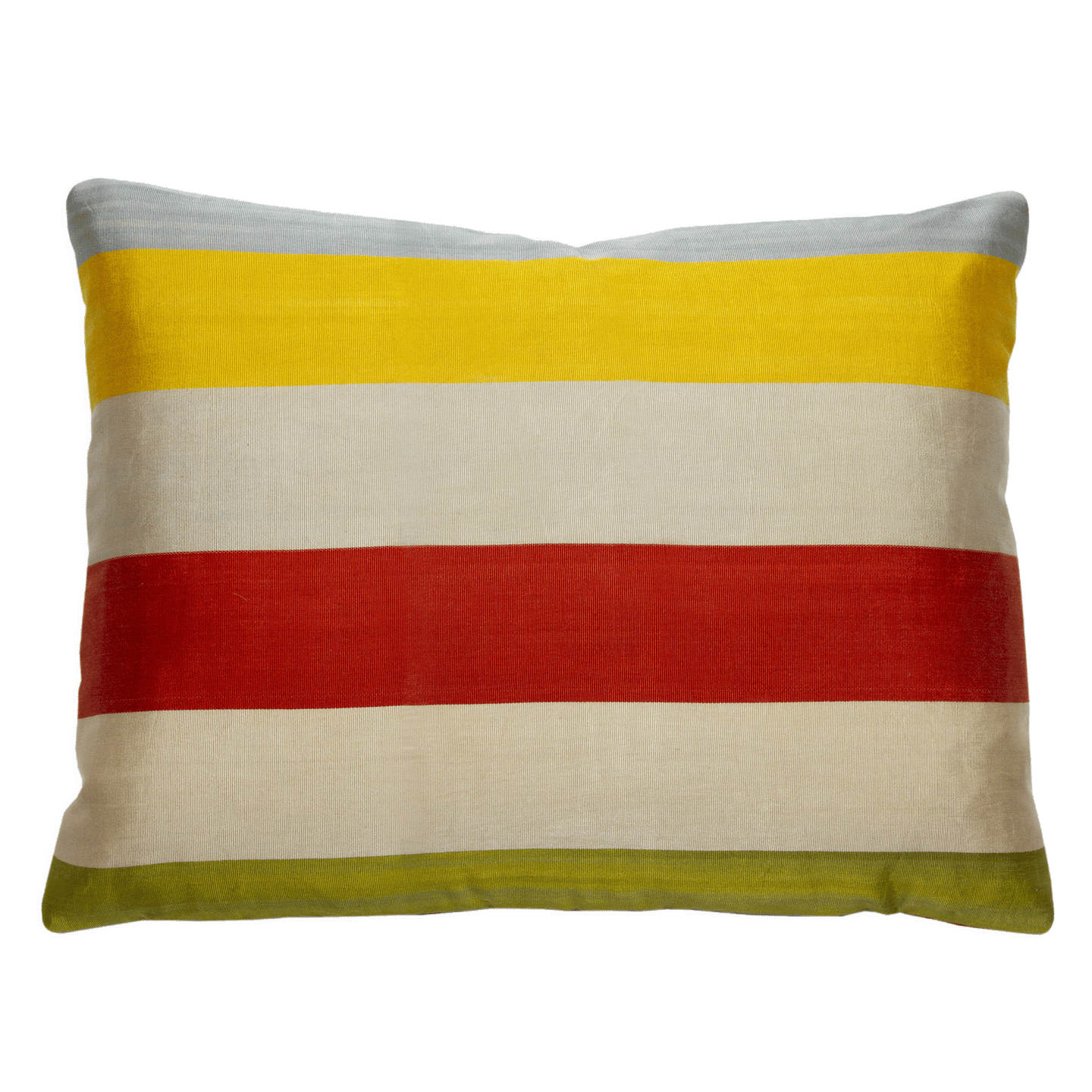 Felix Scarlet Rose and Azure ikat pillow, reversible with vintage Russian fabric, handwoven in 14x18 and 20x20 sizes.