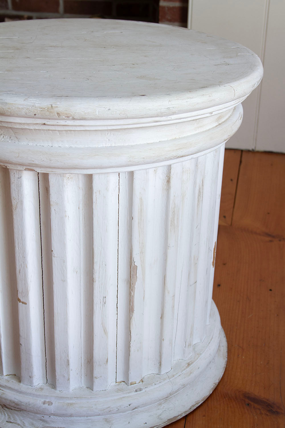 Antique Capital Side Table