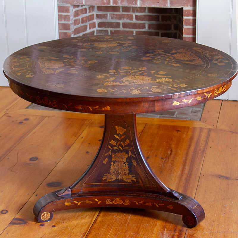 19th Century Dutch Marquetry Table