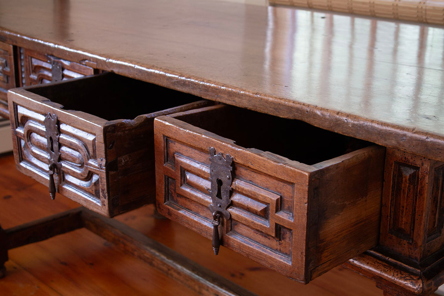 17th Century Italian Walnut Hall Table