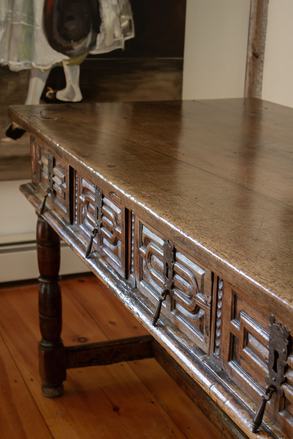 17th Century Italian Walnut Hall Table