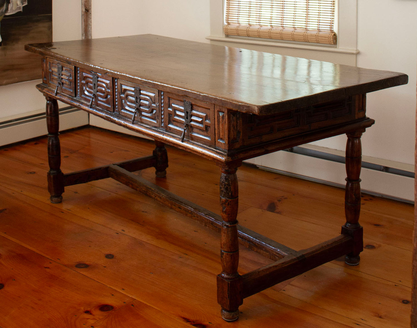 17th Century Italian Walnut Hall Table