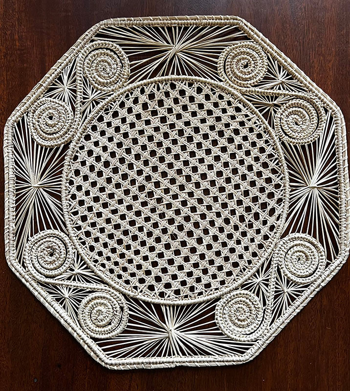 Octagonal Natural Woven Placemats