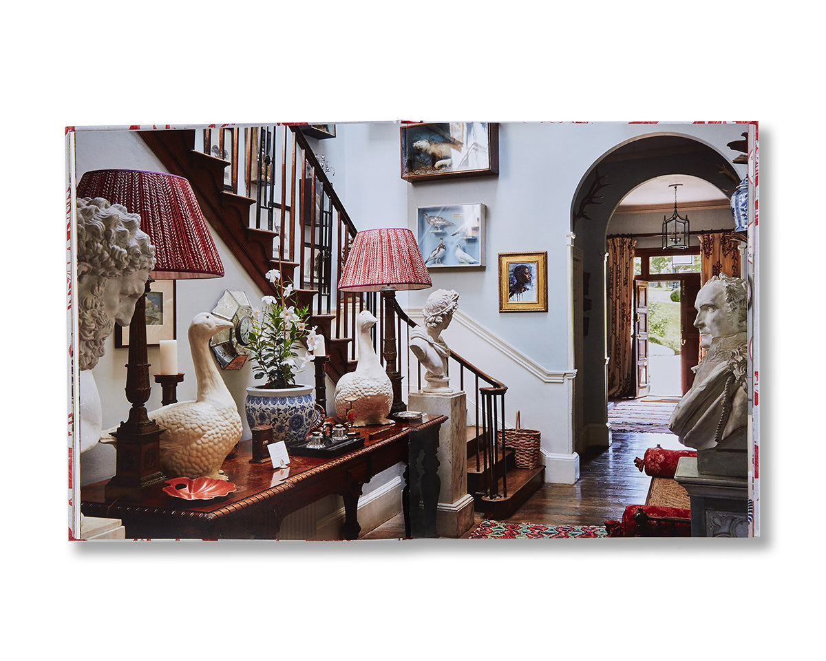 Staircase in Near & Far: Interiors I Love” by Lisa Fine, featuring design inspiration from her homes and travels. Dimensions: 10” x 12”.