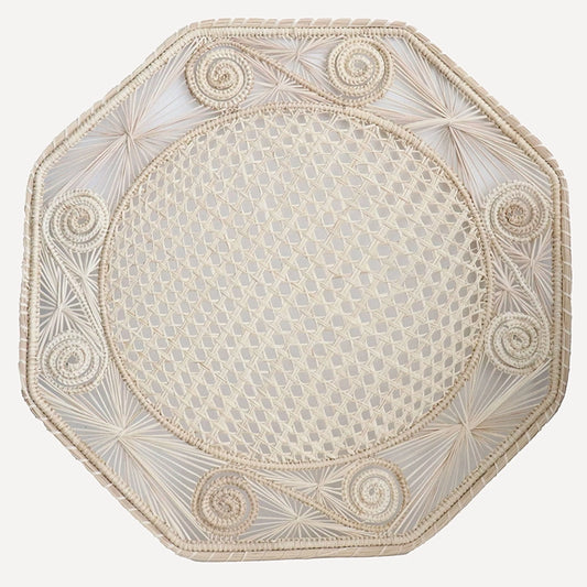 Octagonal Natural Woven Placemats