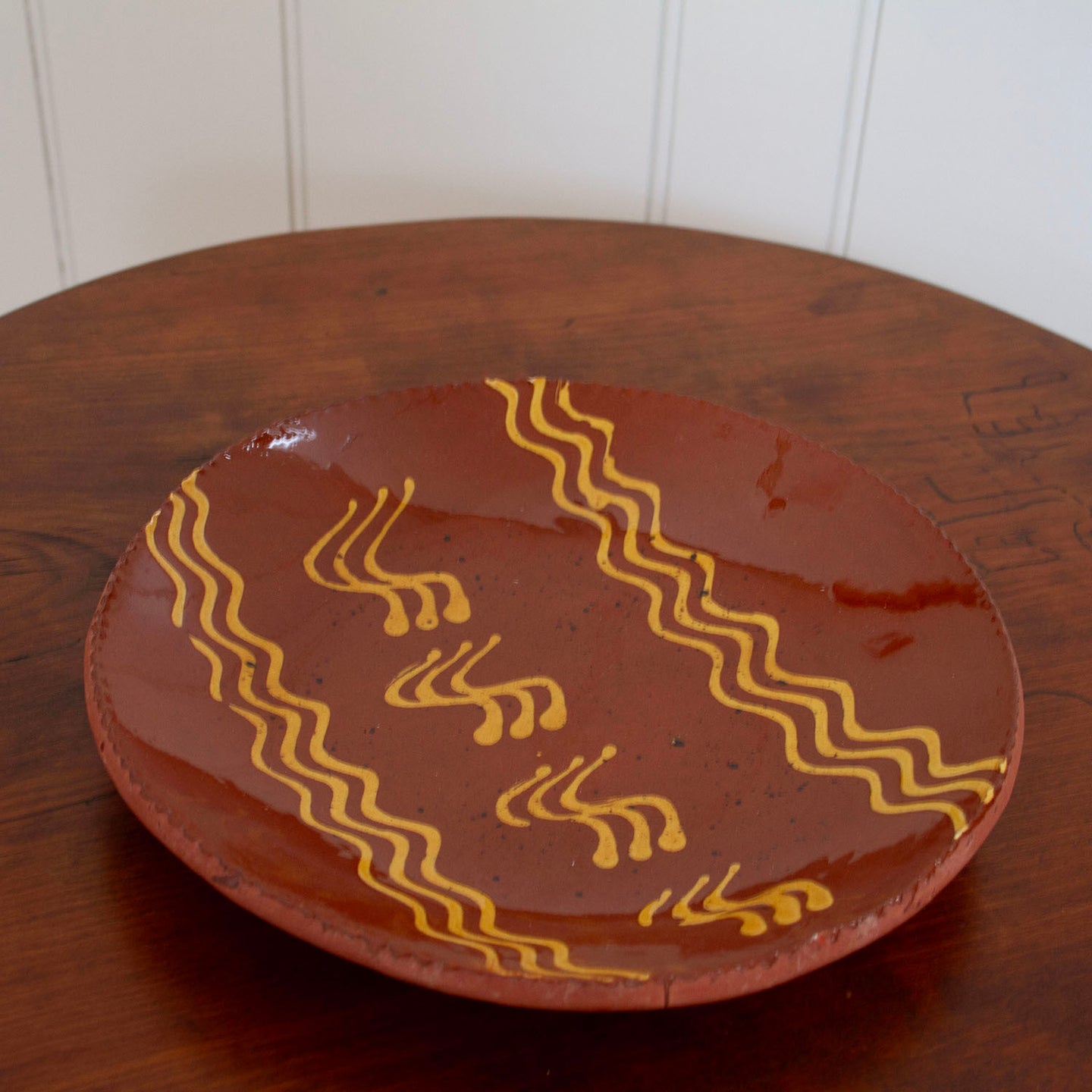 Small Vintage Redware Plates