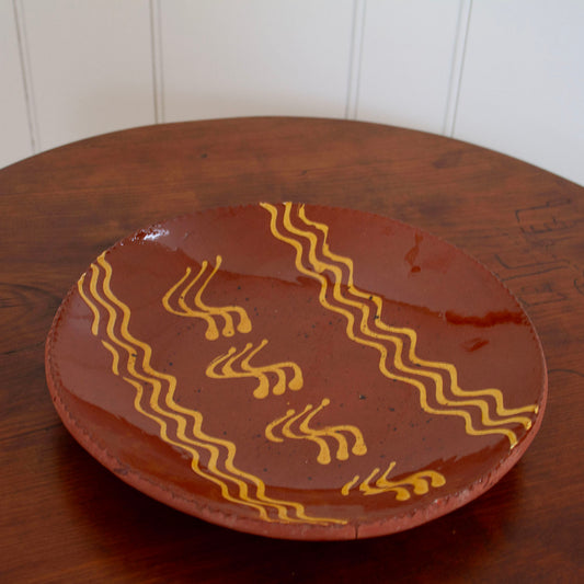 Small Vintage Redware Plates