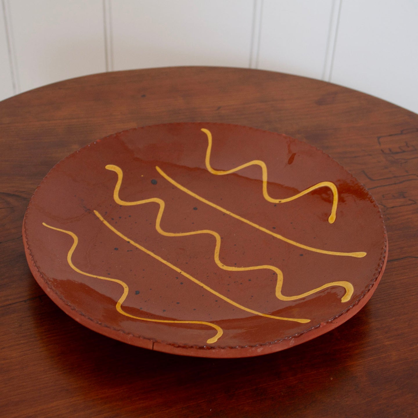 Small Vintage Redware Plates