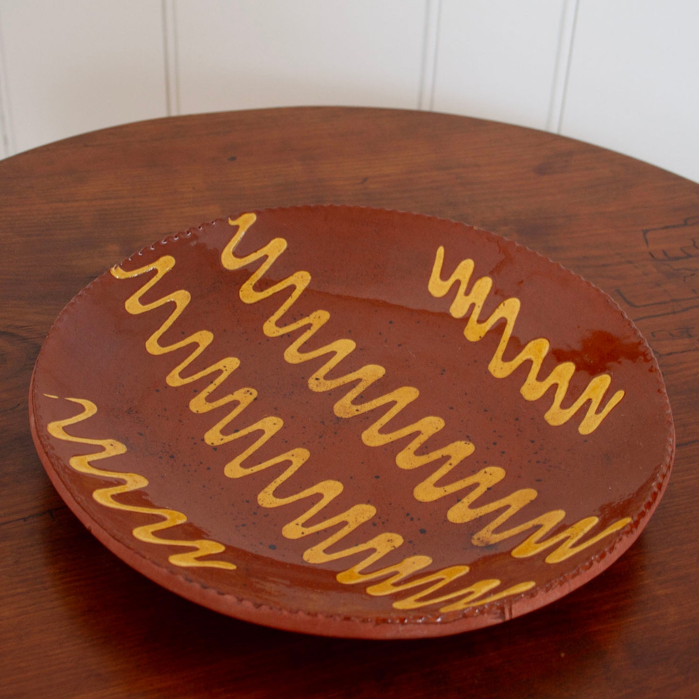 Small Vintage Redware Plates