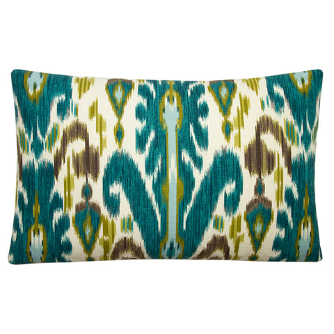 Brunschwig and Fils Chartreuse and Teal Ikat