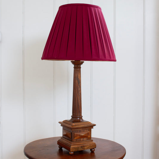 Fluted Column Wood Lamp