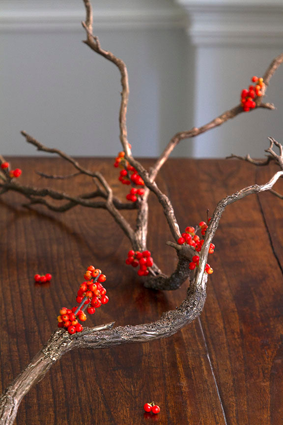 Bronze Branch Bud Vase