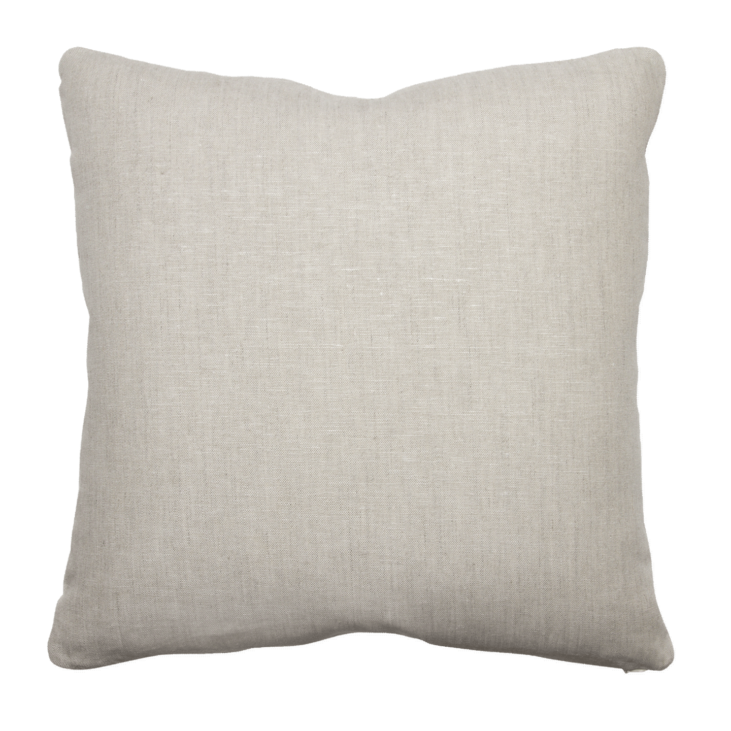 inely woven natural 100% Irish linen pillow back with a clean, simple knife-edge finish for a classic look.