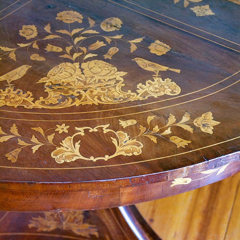 19th Century Dutch Marquetry Table