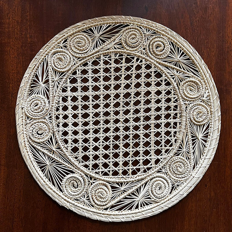 Circular Natural Woven Placemats