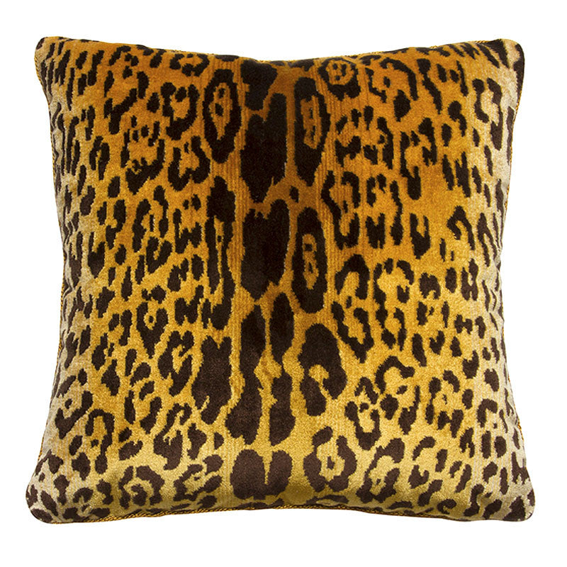 Vela Silk Leopard Square