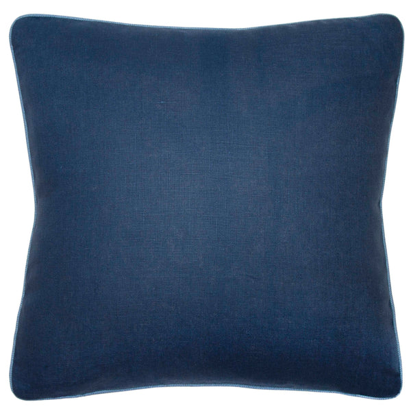Travers 'Batik Bird' in Indigo Linen
