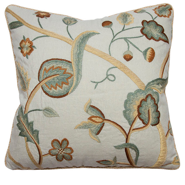 Chelsea Textiles Tree of Wisdom Hand-Embroidery on Linen