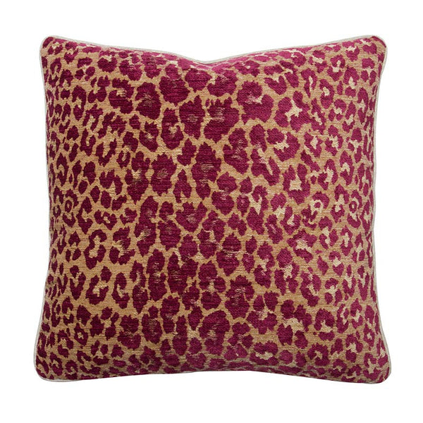 S. Harris Fuchsia Leopard Chenille