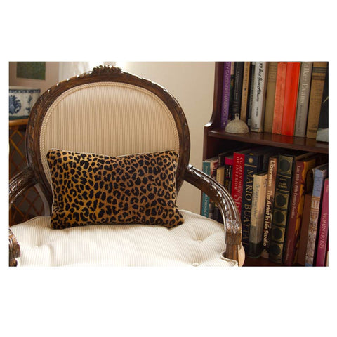 Clarence House Gold Leopard Velvet pillow