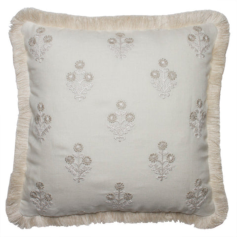 Clarence House Olivia Cream Embroidered Linen