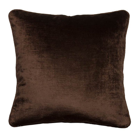 Solid Dark Brown Decorative Pillow Cover- Accent Pillows - Throw