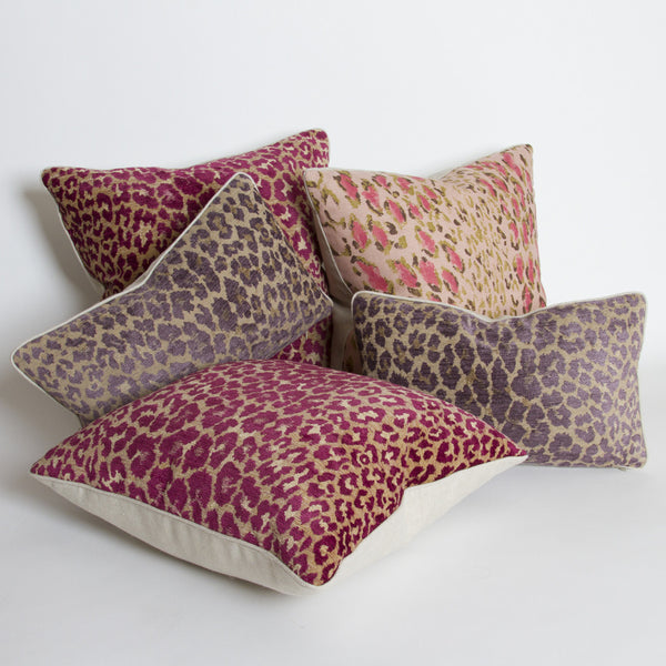 S. Harris Fuchsia Leopard Chenille